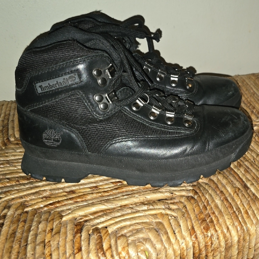 Timberland Woman's Black Hiking Boots